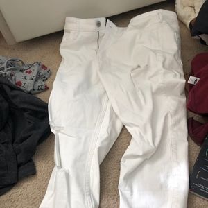 white high rise super skinny jeans